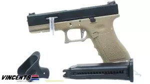 WE Glock 17 G-Force (TMSS) Tan Body Black Slide