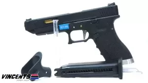 WE Glock 34 TMSS Black with Gold Barrel