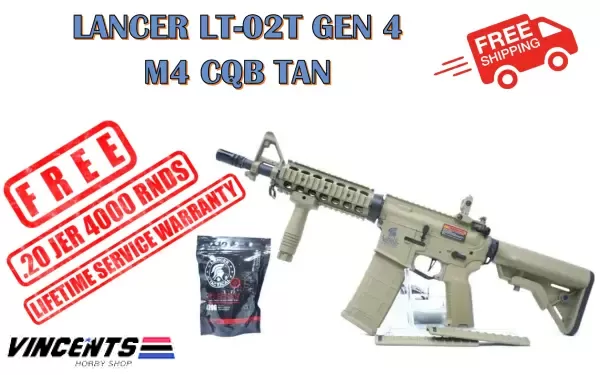 Lancer "MK-18" LT-02T Gen 4 M4 CQB Tan