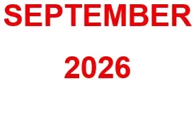 009 - September 2026 Arrivals