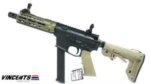 King Arms KA-23DE TWS SBR PCC GBBR Two Tone: Black/Tan