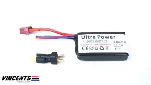 Ultra Power Lipo Battery Baby Bar type 1300mah 25C