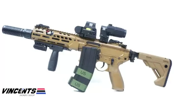 LEVEL 2 UPGRADED (600-650 FPS) EC S003-1 "MCX Rattler 8 inch" (SET UP VERSION) Tan