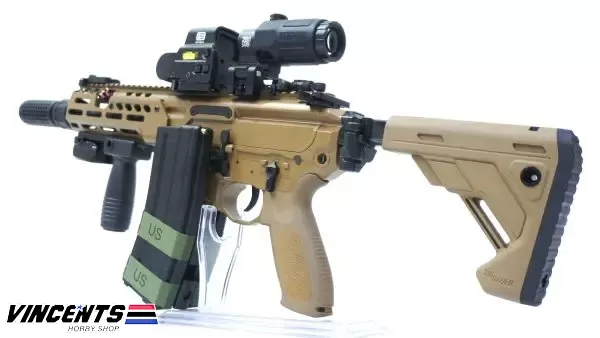 LEVEL 2 UPGRADED (600-650 FPS) EC S003-1 "MCX Rattler 8 inch" (SET UP VERSION) Tan