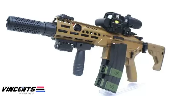 LEVEL 2 UPGRADED (600-650 FPS) EC S003-1 "MCX Rattler 8 inch" (SET UP VERSION) Tan