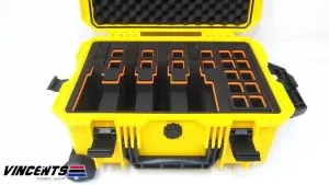 057 - Glary Pistol & Mag Stand by Case Yellow