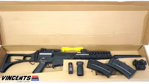 LEVEL 2 UPGRADED (630 - 660 FPS) Double Belle G002 “G36C Tactical” (SET UP VERSION)