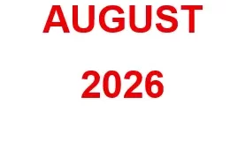 008 - August 2026 Arrivals