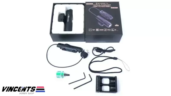 Skywoods Tactical Flashlight with Remote Pressure Switch
