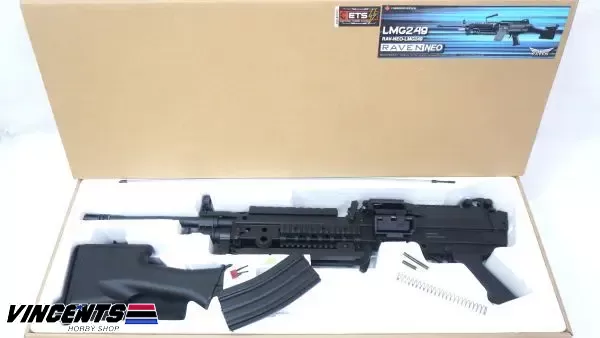 Raven EVO NEO LMG 249 Fixed Butt Black (AEG)