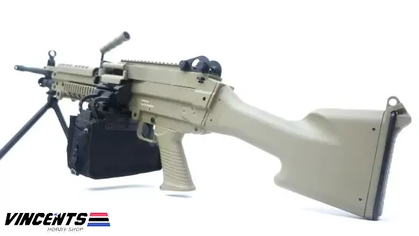 Raven EVO NEO LMG 249 Fixed Butt DE Tan (AEG)